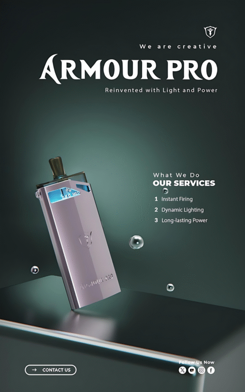 SAMURAI Armour Pro 將軍 PRO 發光註油主機 高性能可調瓦數電子煙設備推薦 商品圖片 1