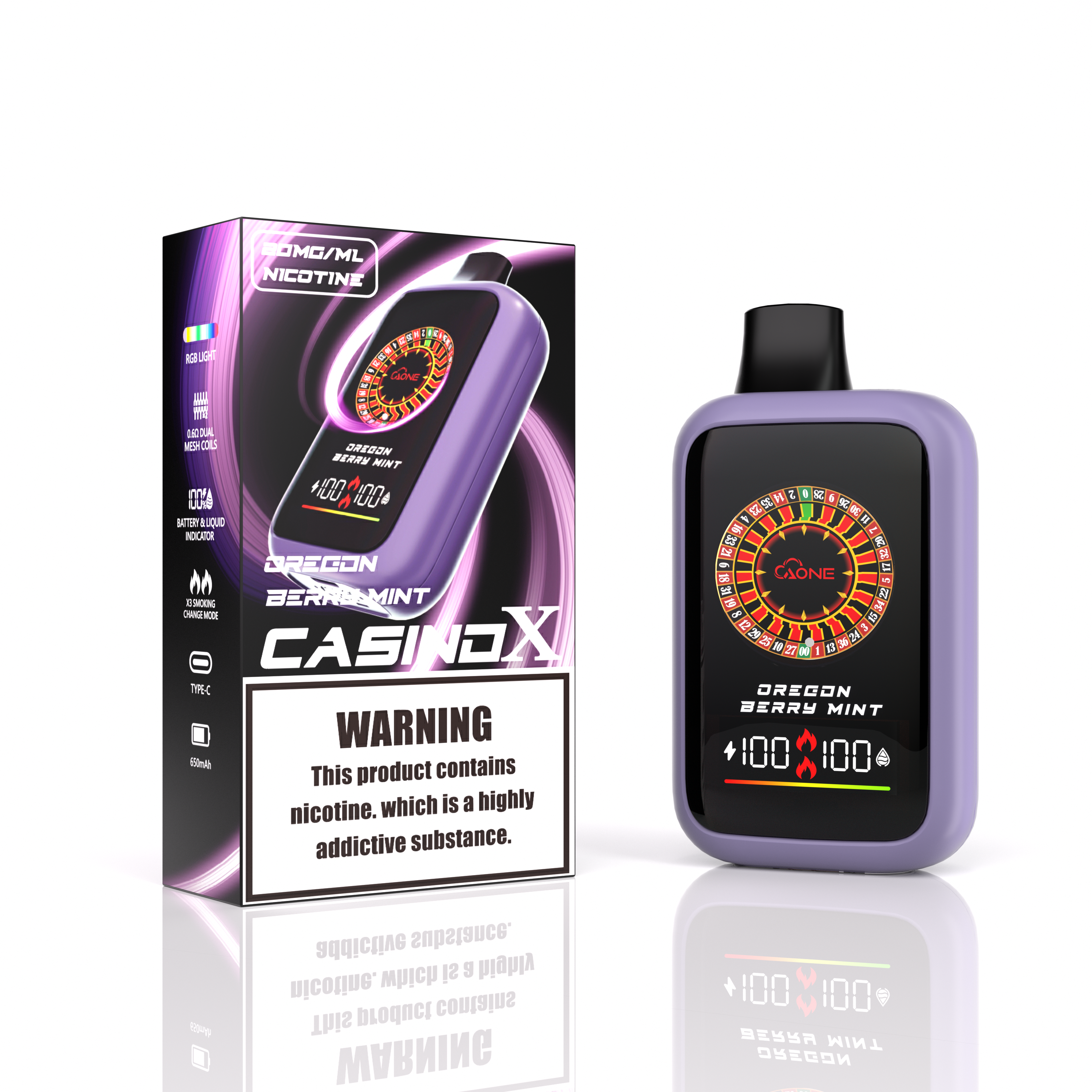 AONE VAPE CasinoX 16000口一次性電子煙 高容量持久續航雙倉口味切換 商品圖片 4