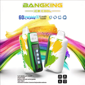 Bangking Ice Cool 60000 Puffs 拋棄式電子煙 五檔涼度可調一次性電子煙 3 bang五檔調冰一次性電子煙